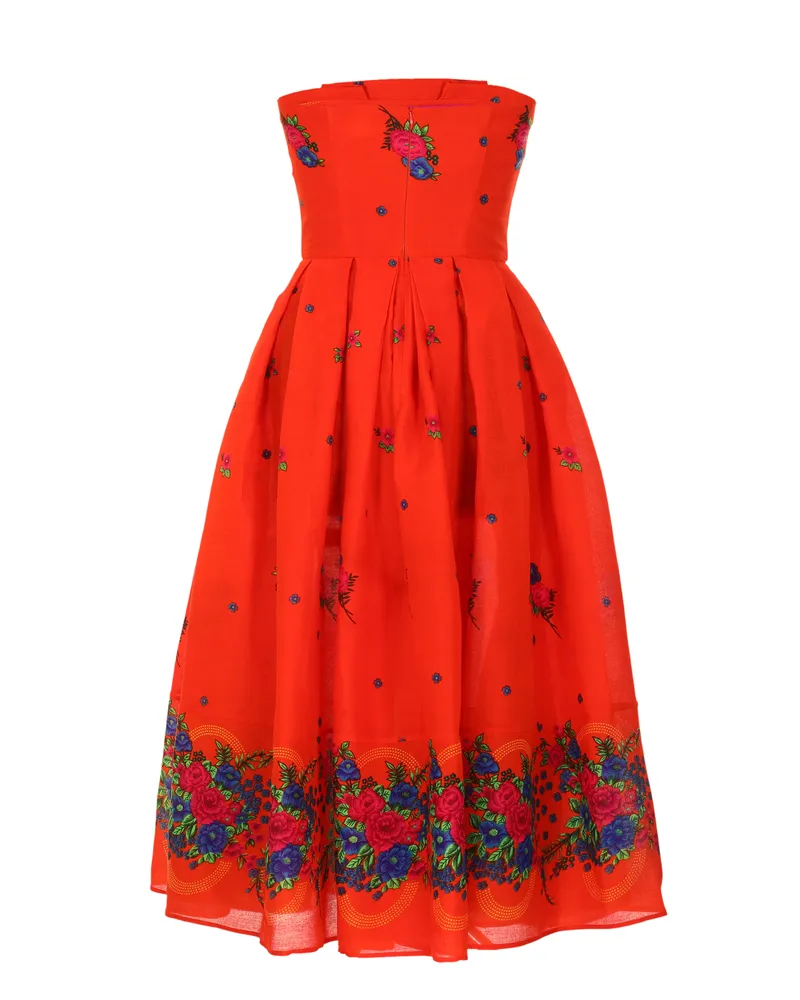 Orange Corset Dress