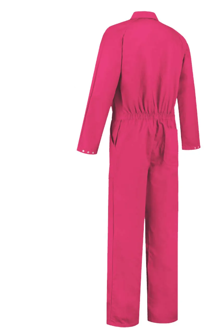 Overall Drukknoop polyester/katoen Fuchsia