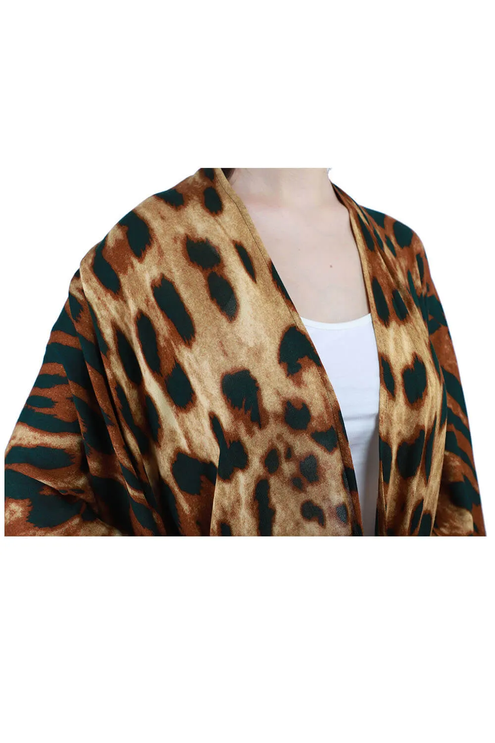 Panthera High-Low Kimono