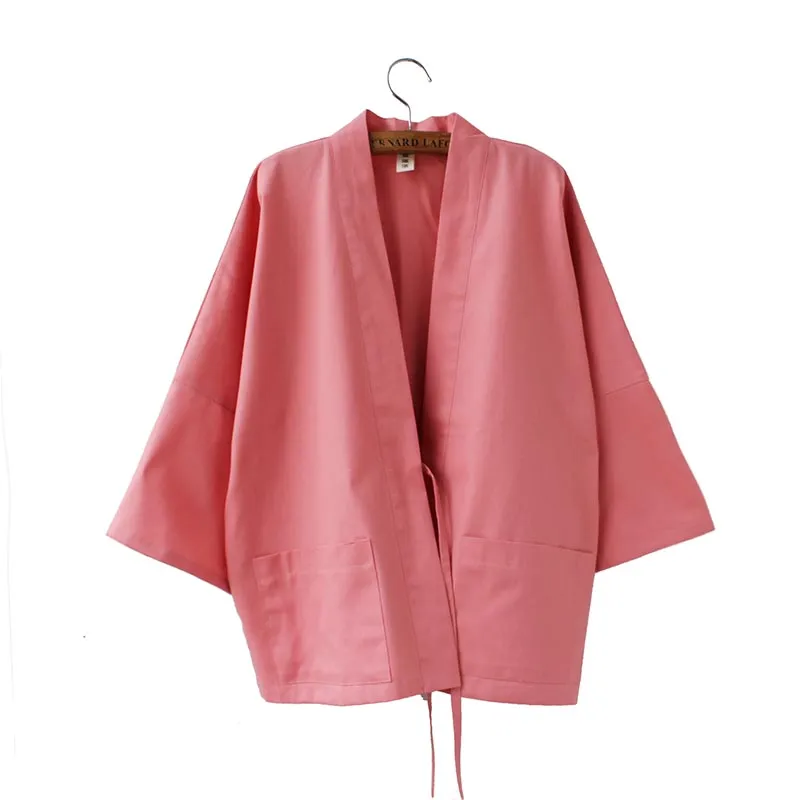 Peach Pink Kimono Cardigan