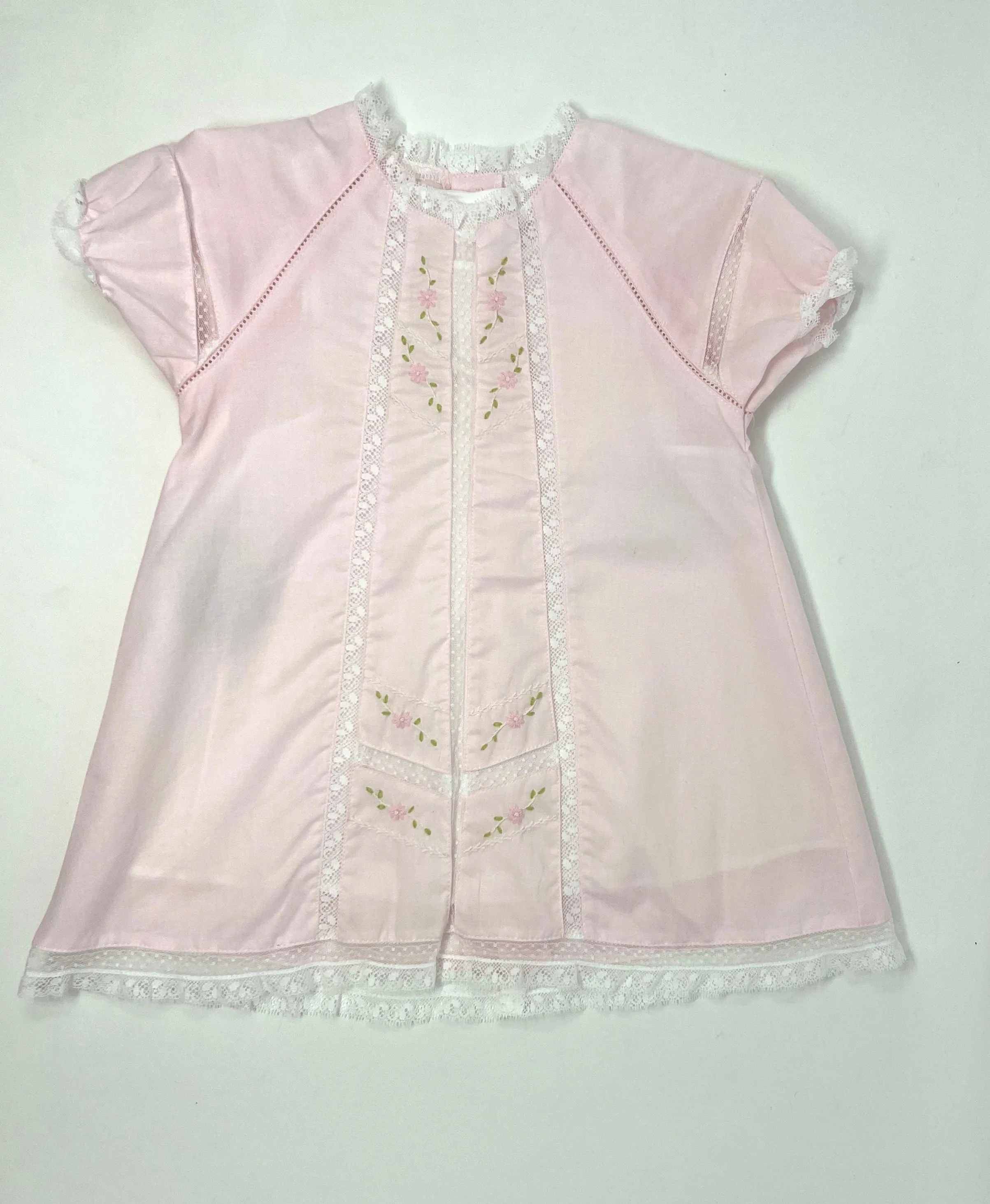 Pink Amelia Embroidered Dress