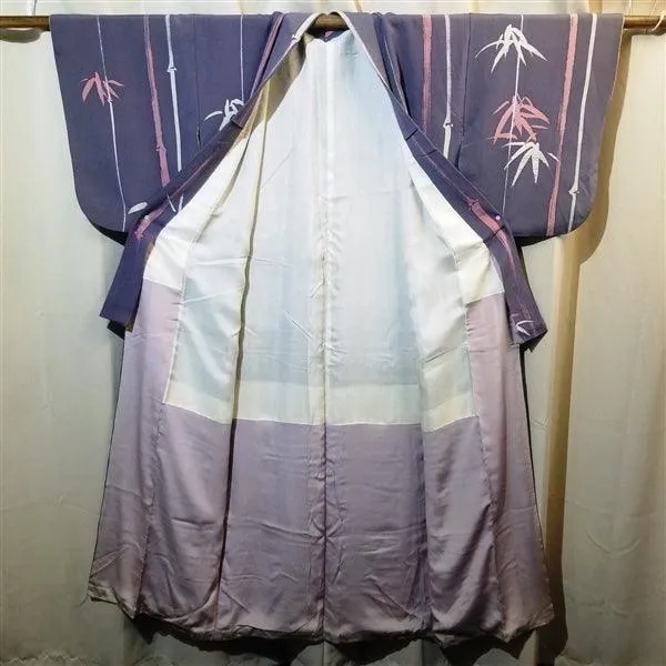 "Brushstroke Bamboo" Vintage Kimono