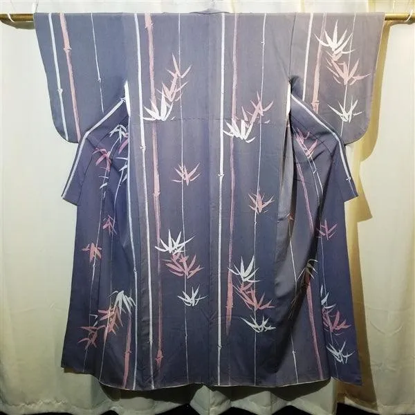 "Brushstroke Bamboo" Vintage Kimono