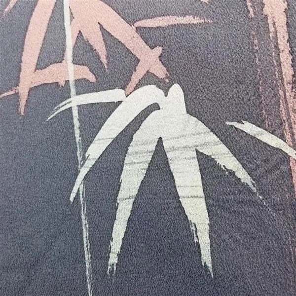 "Brushstroke Bamboo" Vintage Kimono