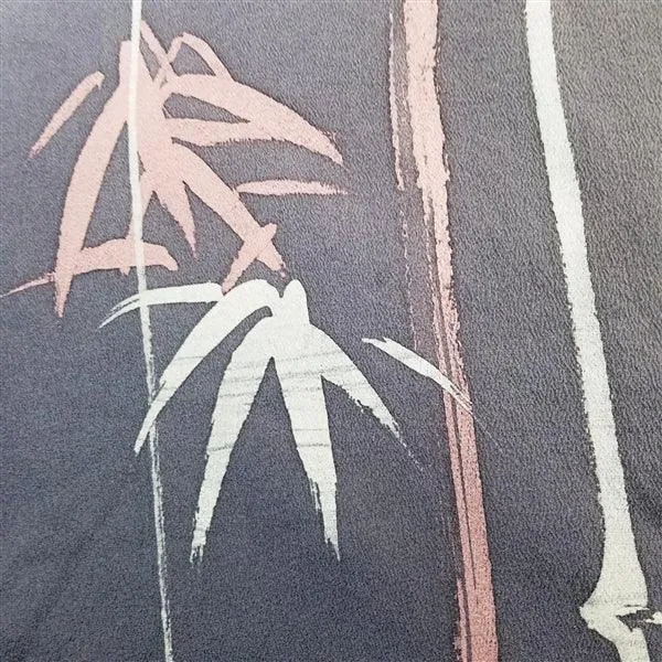 "Brushstroke Bamboo" Vintage Kimono
