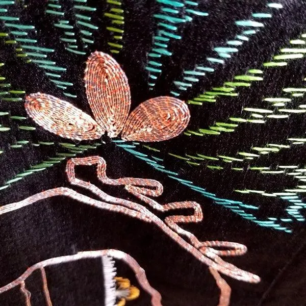 "Old Friends" Meiji Antique Wedding Kimono (Uchikake)