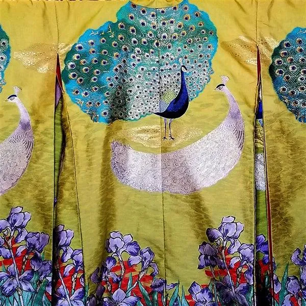 "Peacock Pair" Vintage Wedding Kimono (Uchikake)