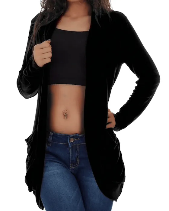 RAE’S RUCHED CARDIGAN