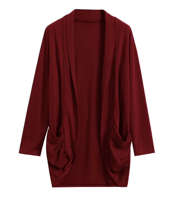 RAE’S RUCHED CARDIGAN