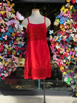 Red Fringe Dress