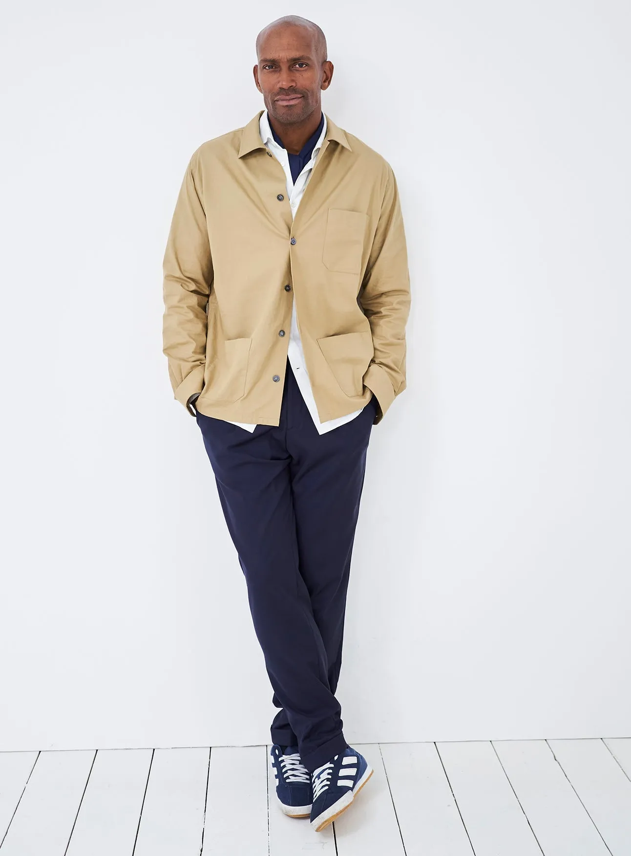Regenerative Cotton Khaki Shirt Jacket