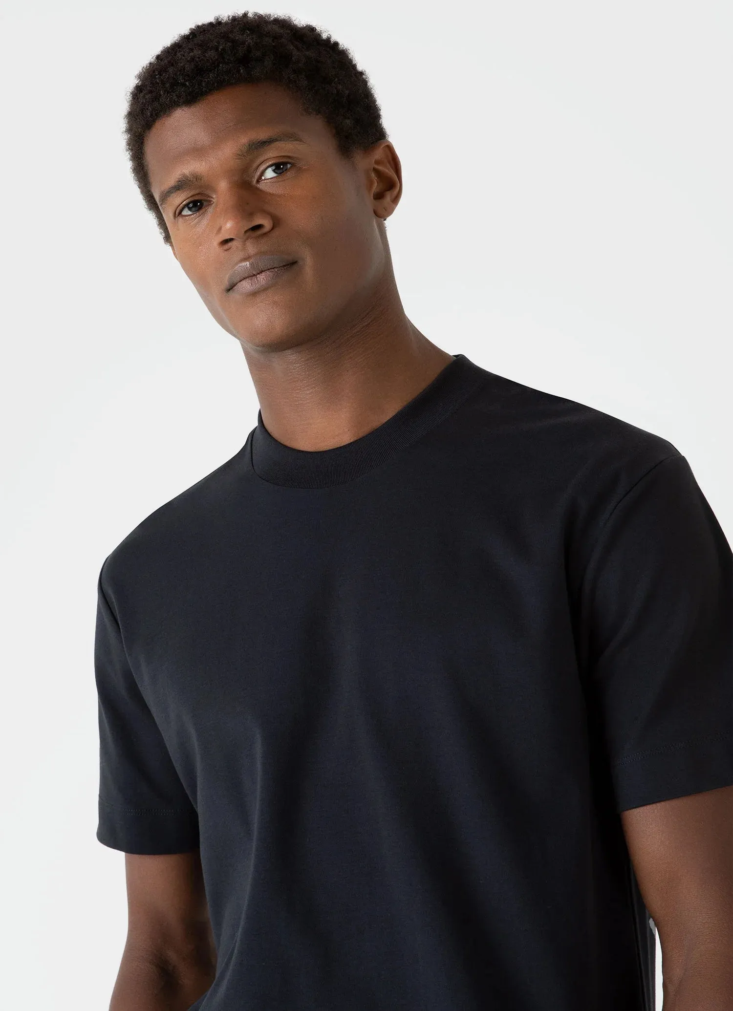 Relaxed Fit Heavyweight  T Shirt - Black