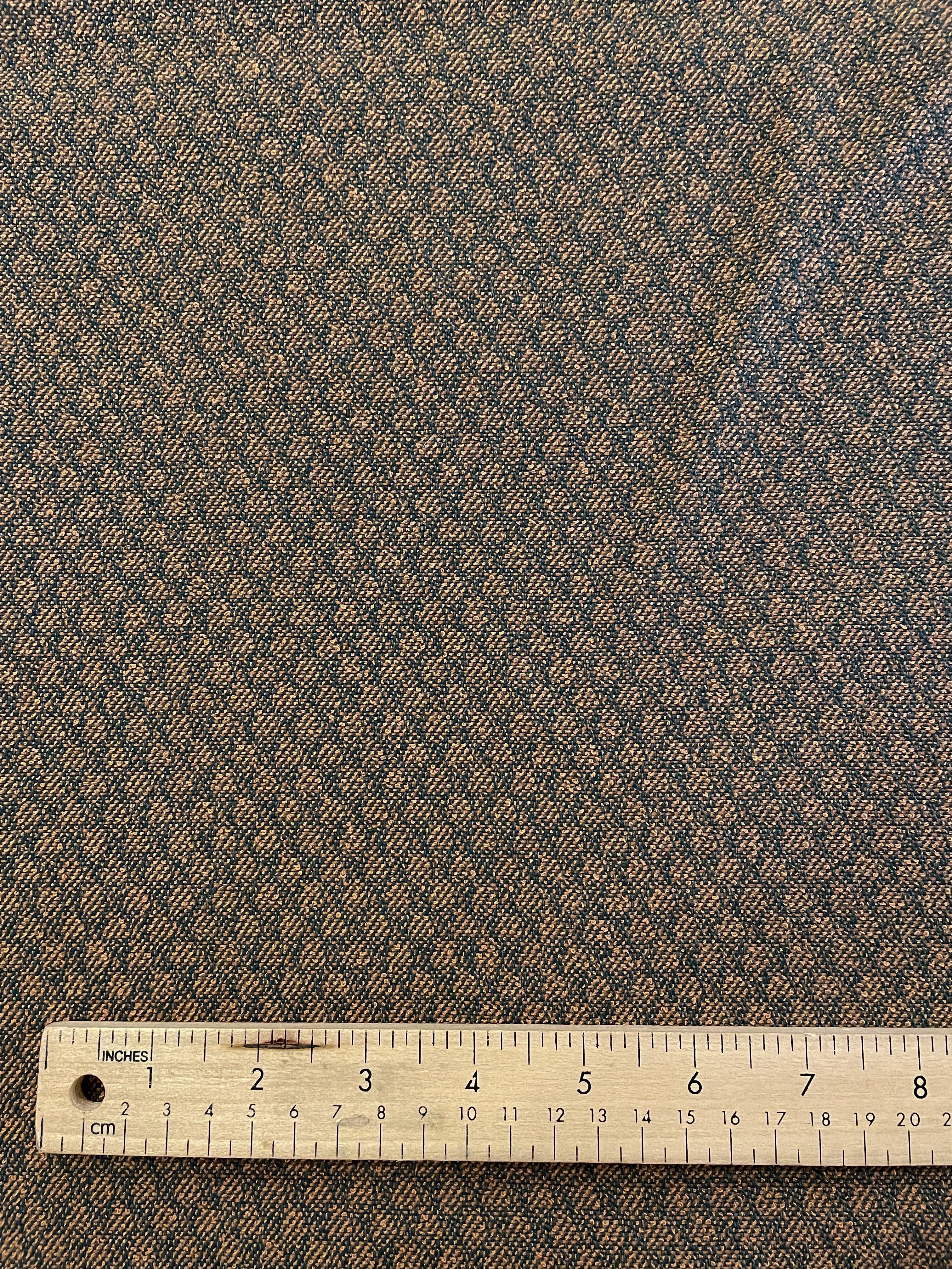 SALE 1 1/4 YD Polyester Blend Home Dec. - Light Brown and Dark Gray