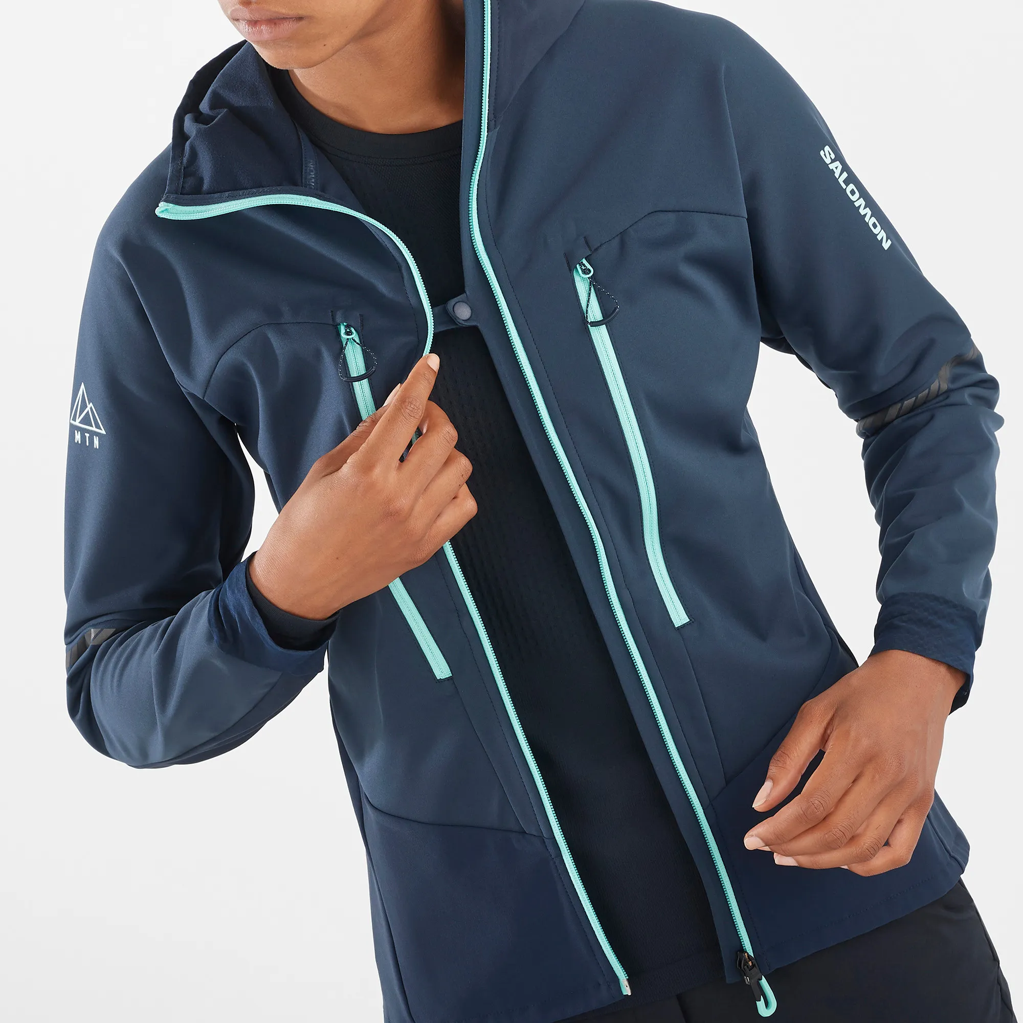 Salomon Women&#x27;s MTN Softshell Jacket Carbon | Buy Salomon Women&#x27;s MTN Softshell Jacket Carbon here | Outnorth