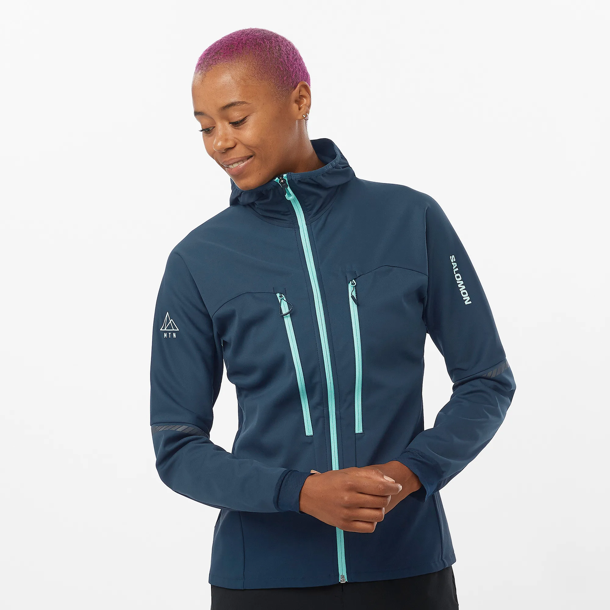 Salomon Women&#x27;s MTN Softshell Jacket Carbon | Buy Salomon Women&#x27;s MTN Softshell Jacket Carbon here | Outnorth