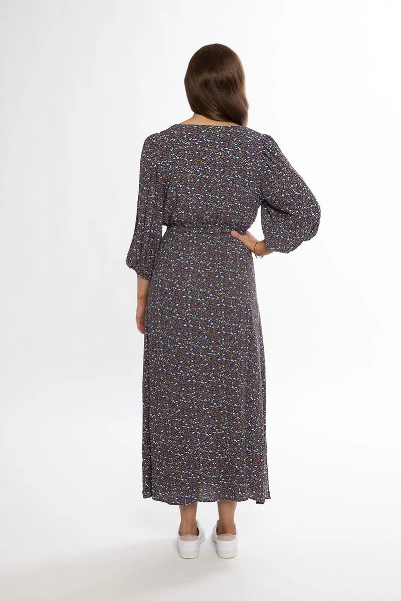 Seeking Lola Encompassed Maxi Dress - Marine Sprig