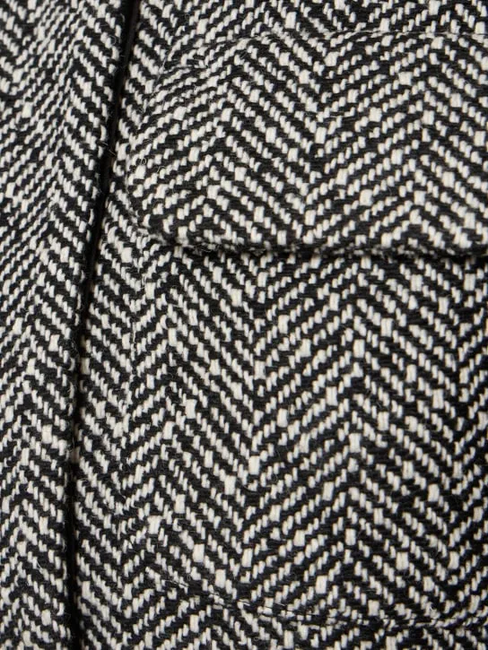 Self-portrait   Embellished herringbone jacket 