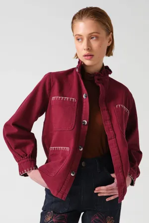 Seventy & Mochi Pablo Jacket - Burgundy
