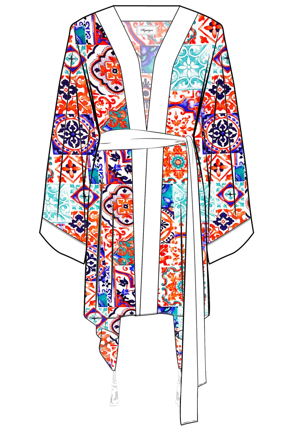 Siciliana - Carmella Kimono (Off-White)