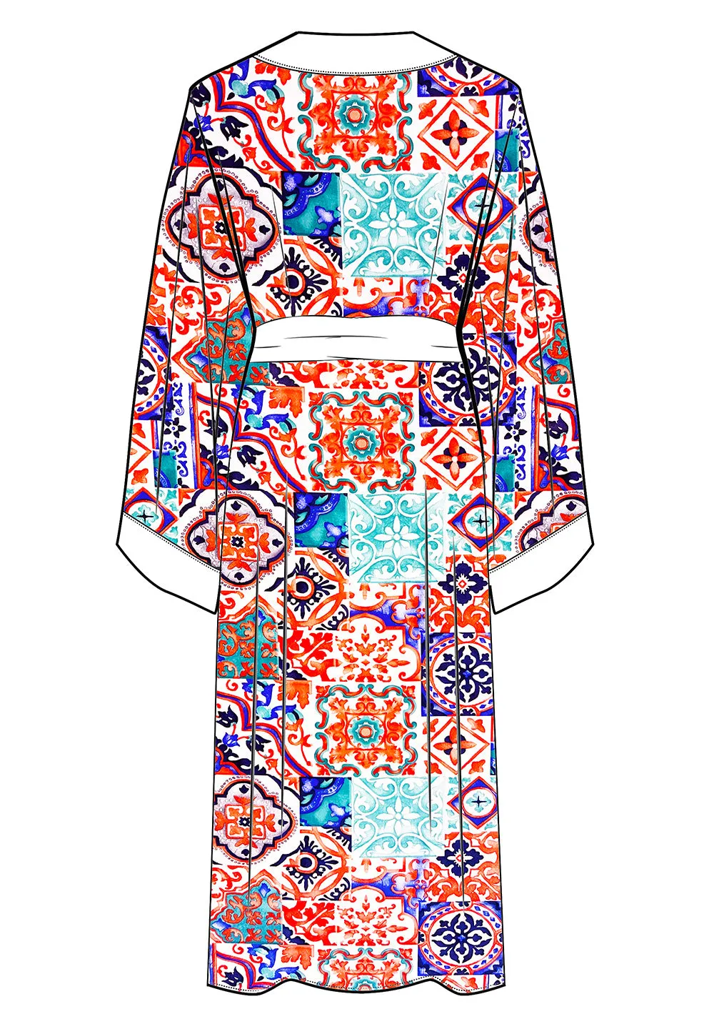Siciliana - Carmella Kimono (Off-White)