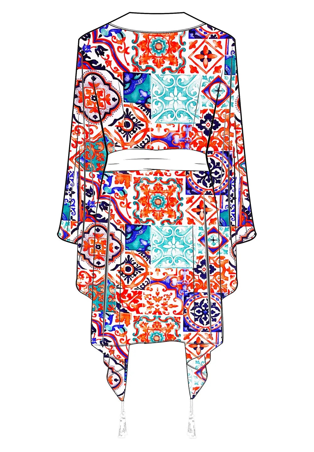 Siciliana - Carmella Kimono (Off-White)