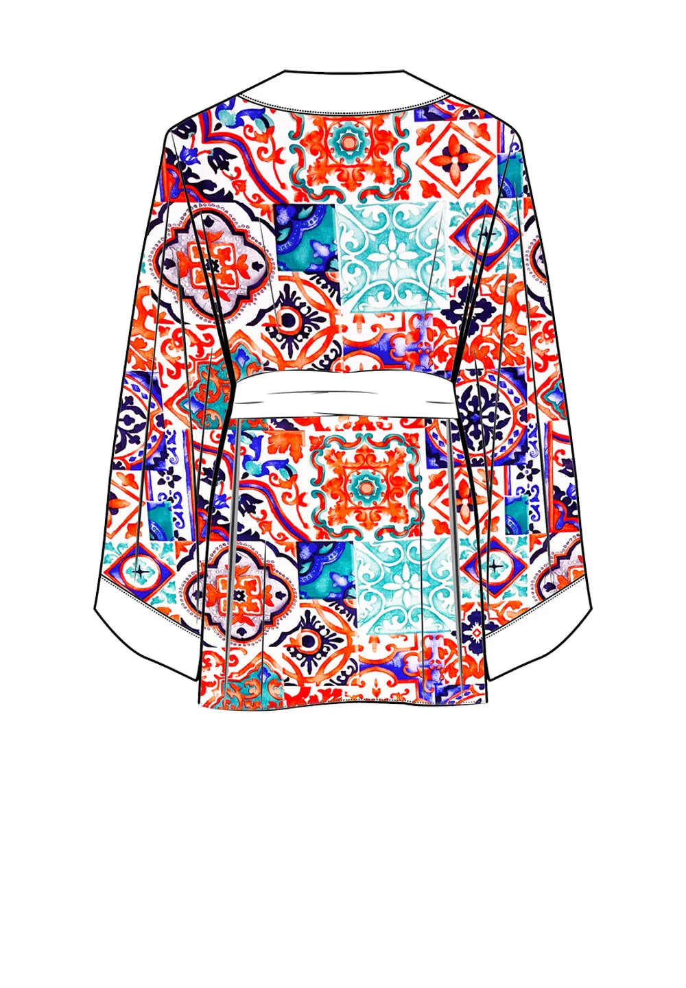 Siciliana - Carmella Kimono (Off-White)