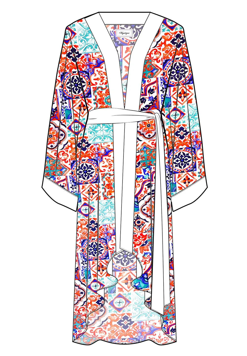 Siciliana - Carmella Kimono (Off-White)