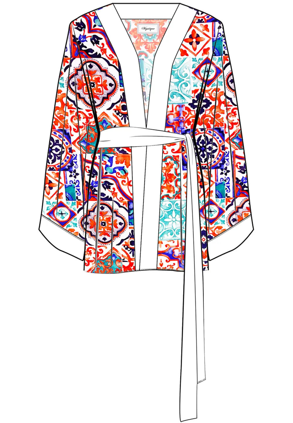Siciliana - Carmella Kimono (Off-White)