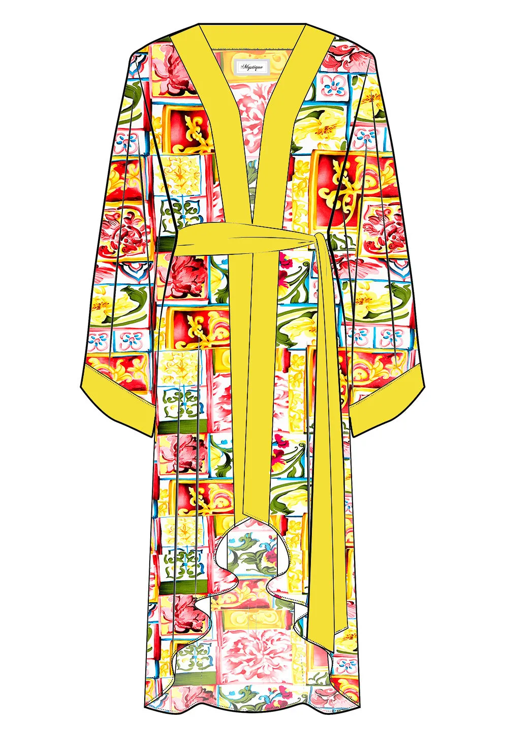 Siciliana - Gianna Kimono (Yellow)