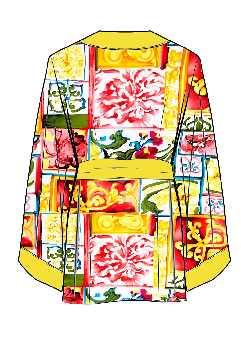 Siciliana - Gianna Kimono (Yellow)