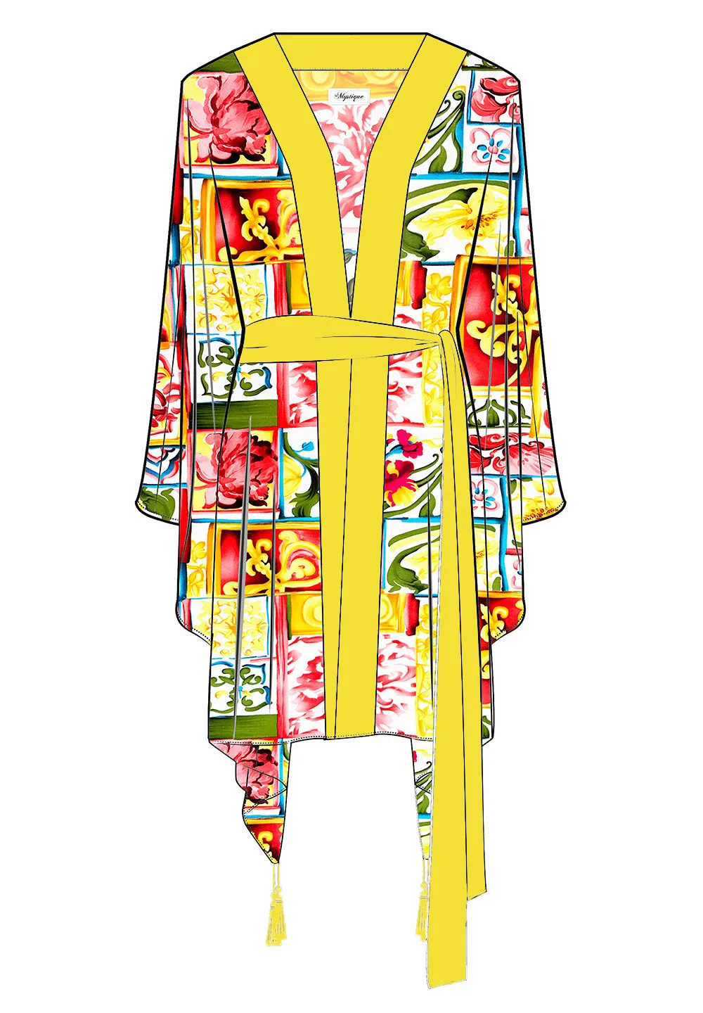 Siciliana - Gianna Kimono (Yellow)