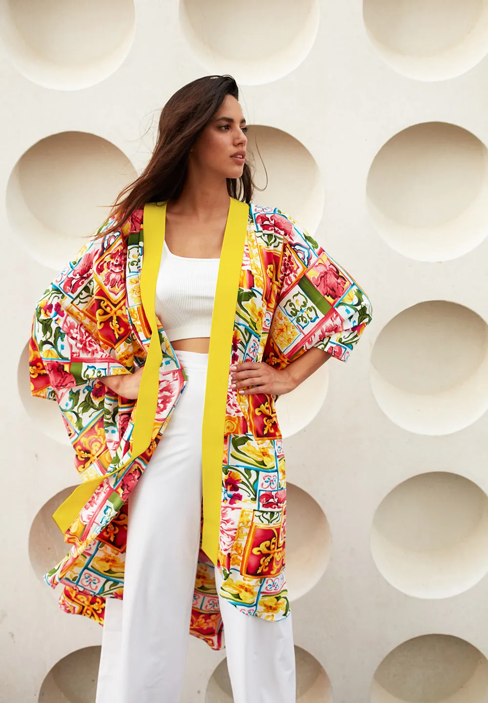 Siciliana - Gianna Kimono (Yellow)