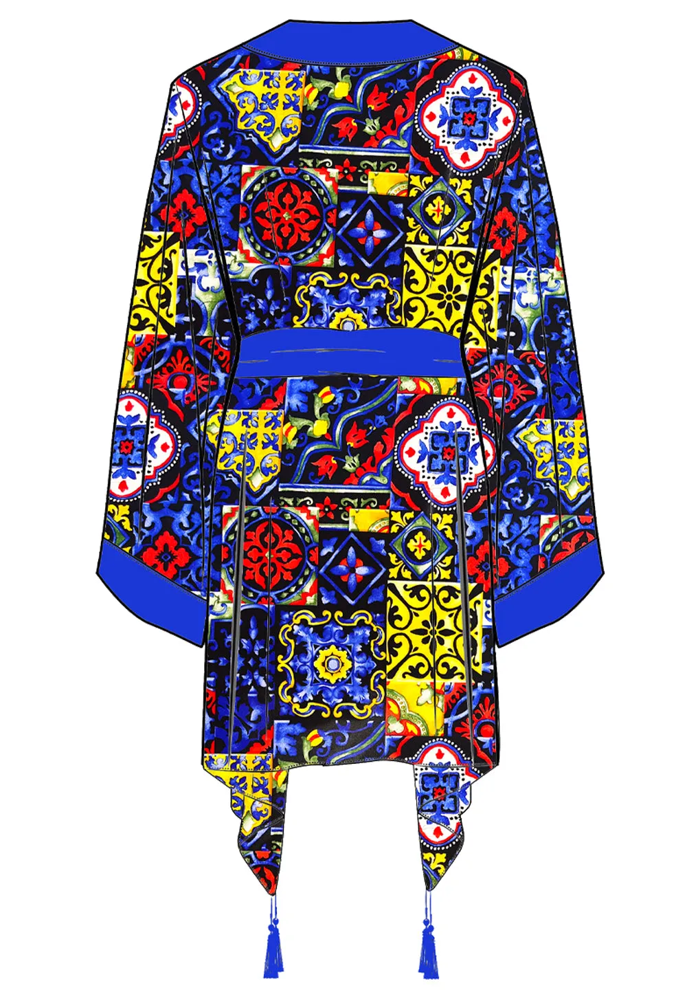 Siciliana - Valentina Kimono (Royal Blue)