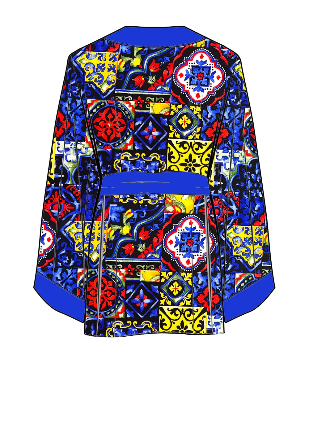 Siciliana - Valentina Kimono (Royal Blue)
