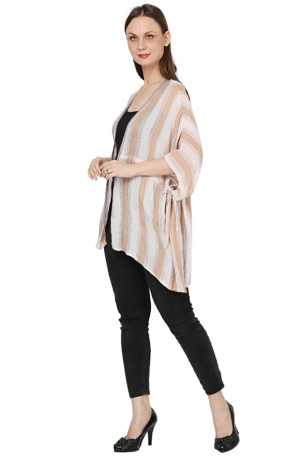 Sunny Stripes Kimono Cover-Up