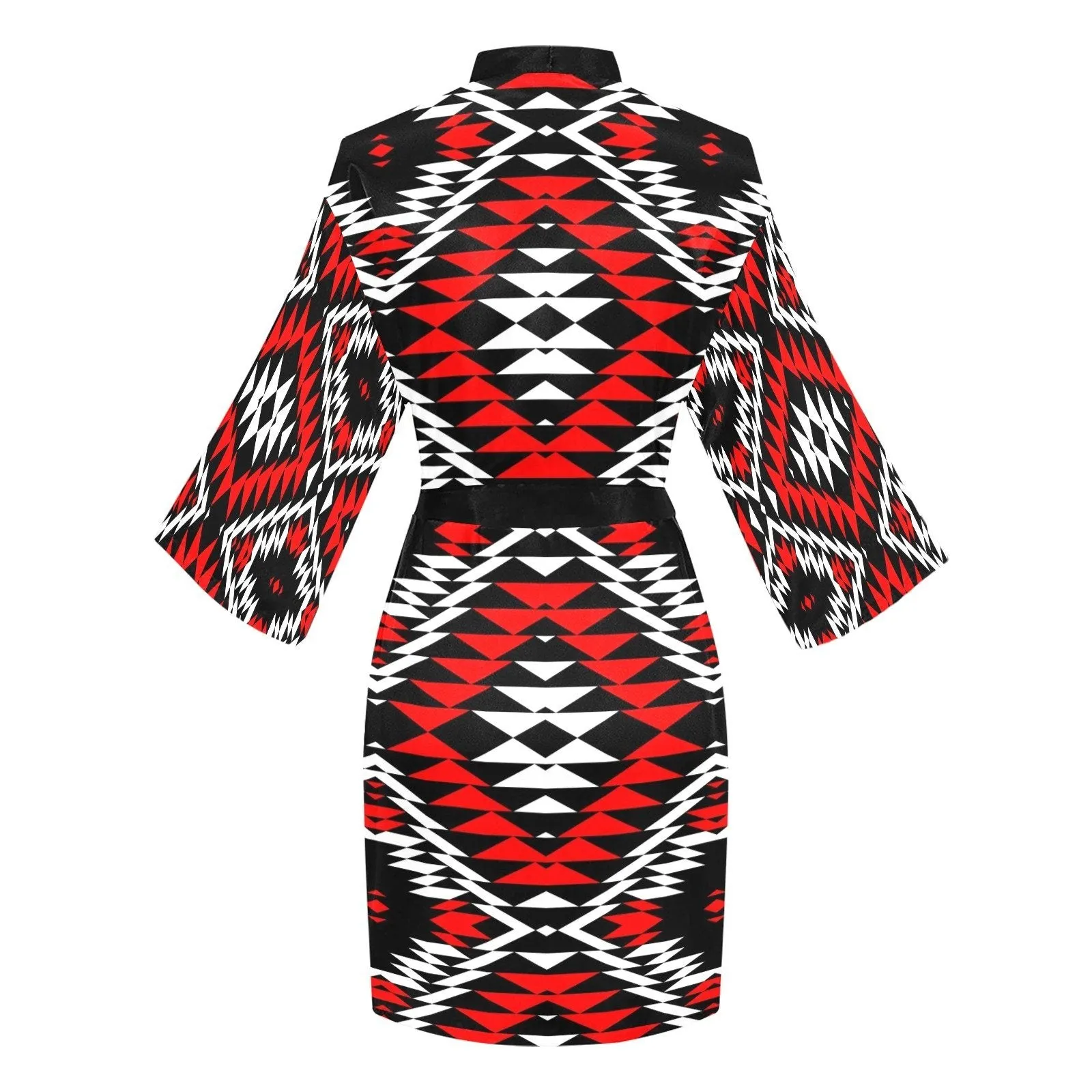 Taos Wool Long Sleeve Satin Robe
