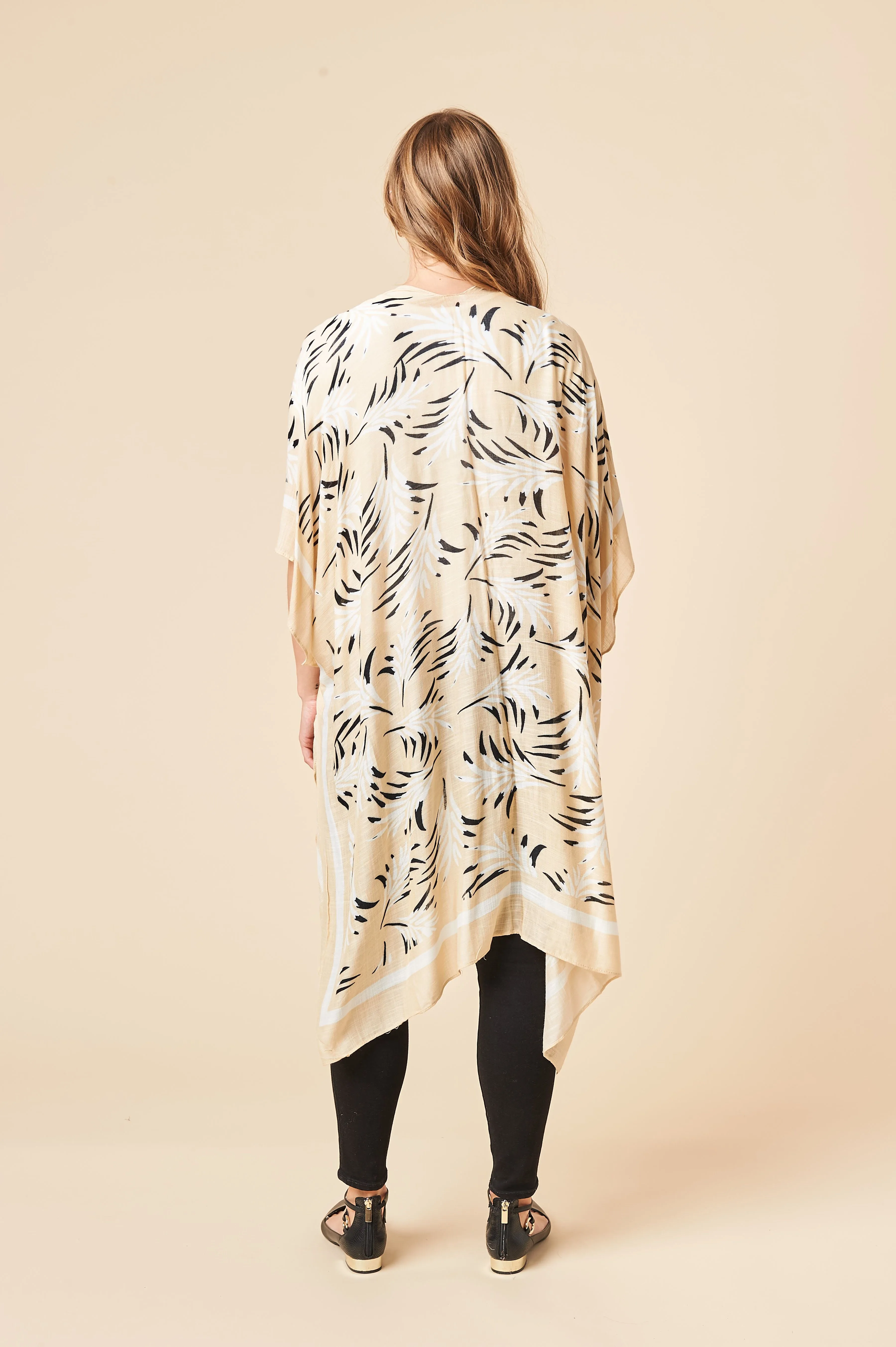 THE FLORAL KIMONO IN HONEY YELLOW
