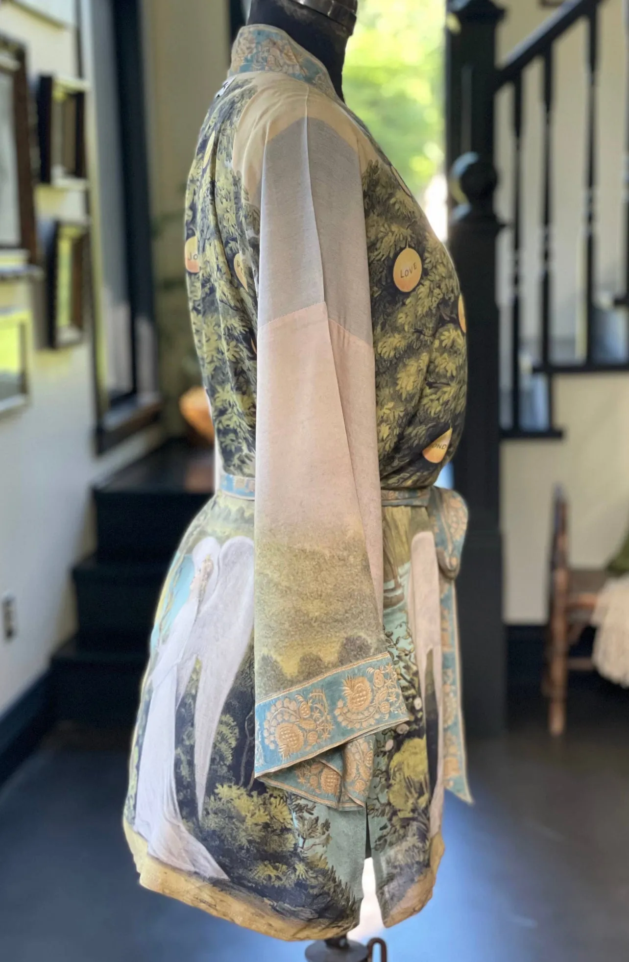 Tree of Life Bamboo Bohemian Kimono Cardigan with Belt - MARKET OF STARS