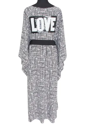 Tribal - Black Mayan Kimono Love (Black)