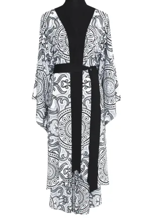 Tribal - Moon Kimono (Black)