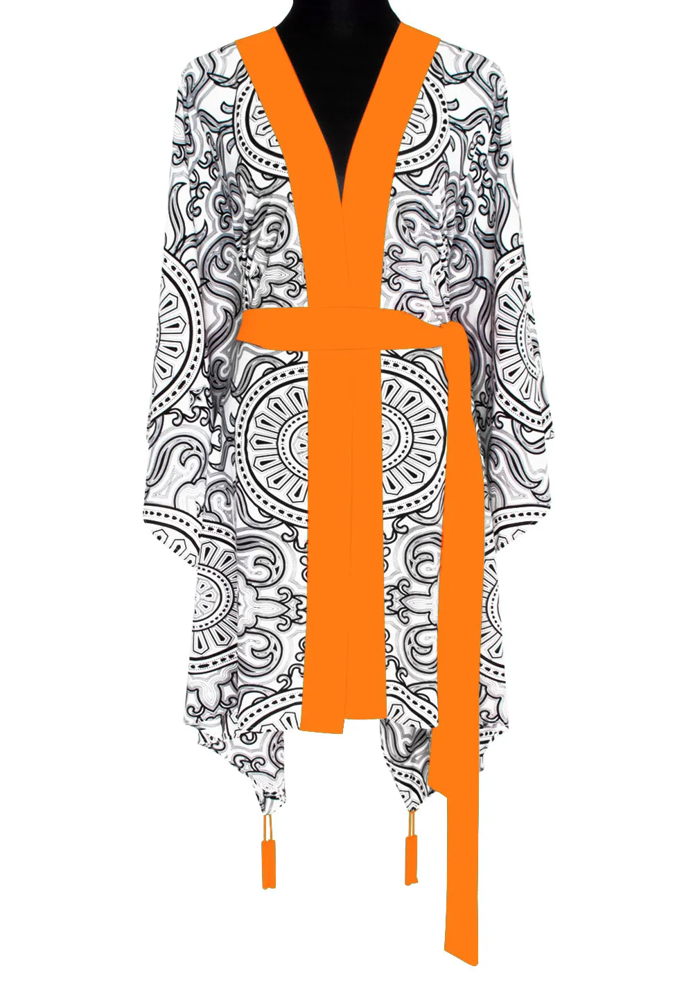 Tribal - Moon Kimono (Neon Orange)