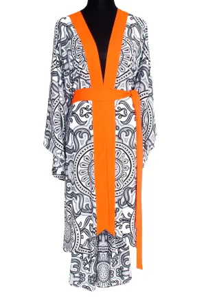 Tribal - Moon Kimono (Neon Orange)