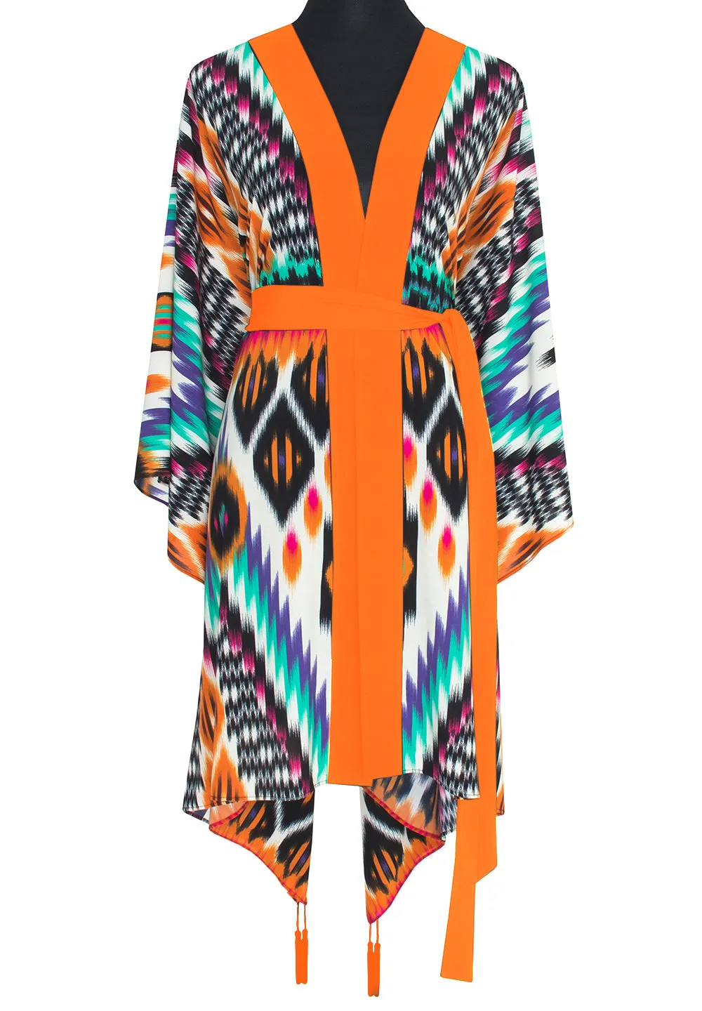Tribal – Orange Apache Kimono (Neon Orange)