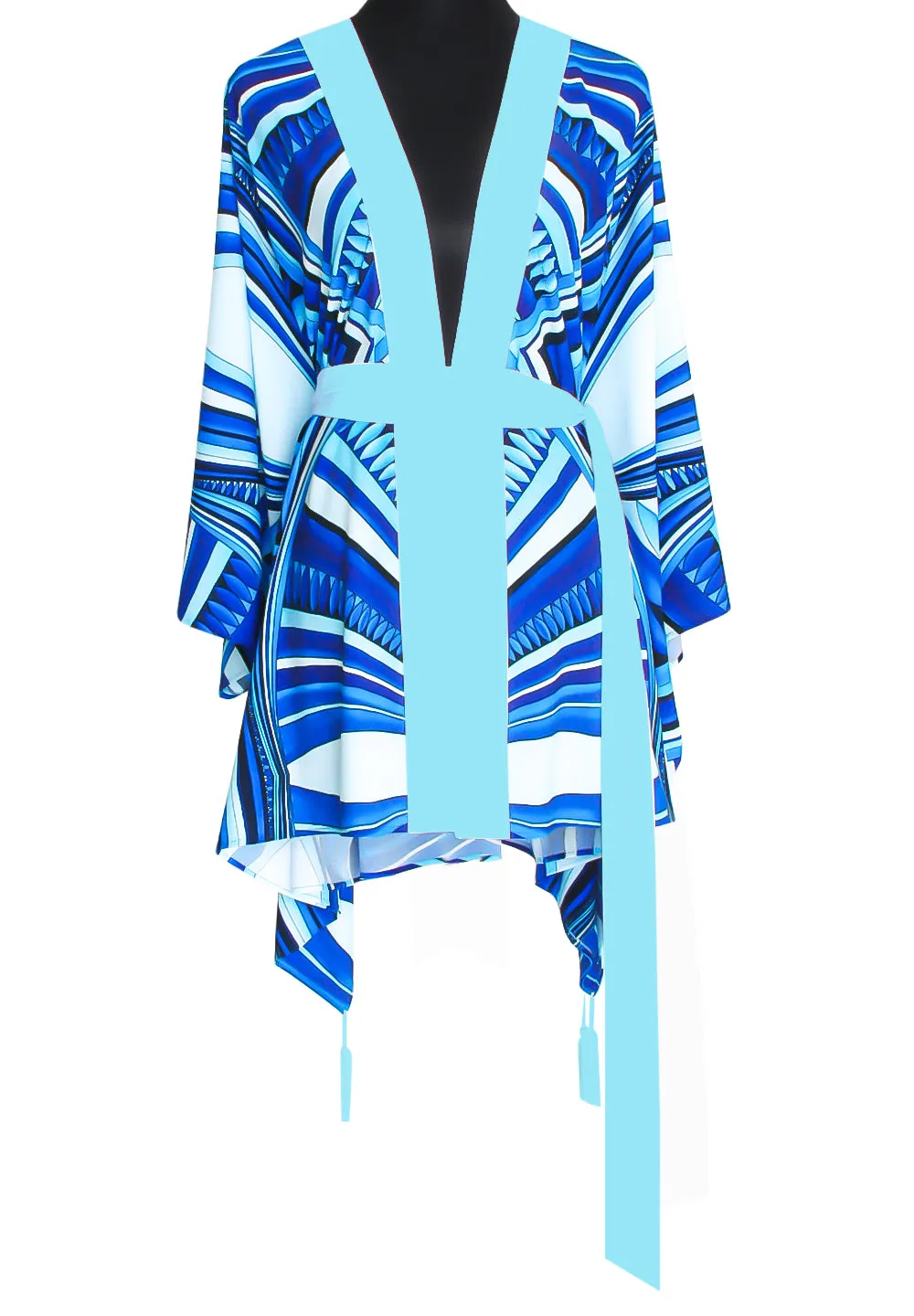 Tribal - Panacea Kimono (Baby Blue)
