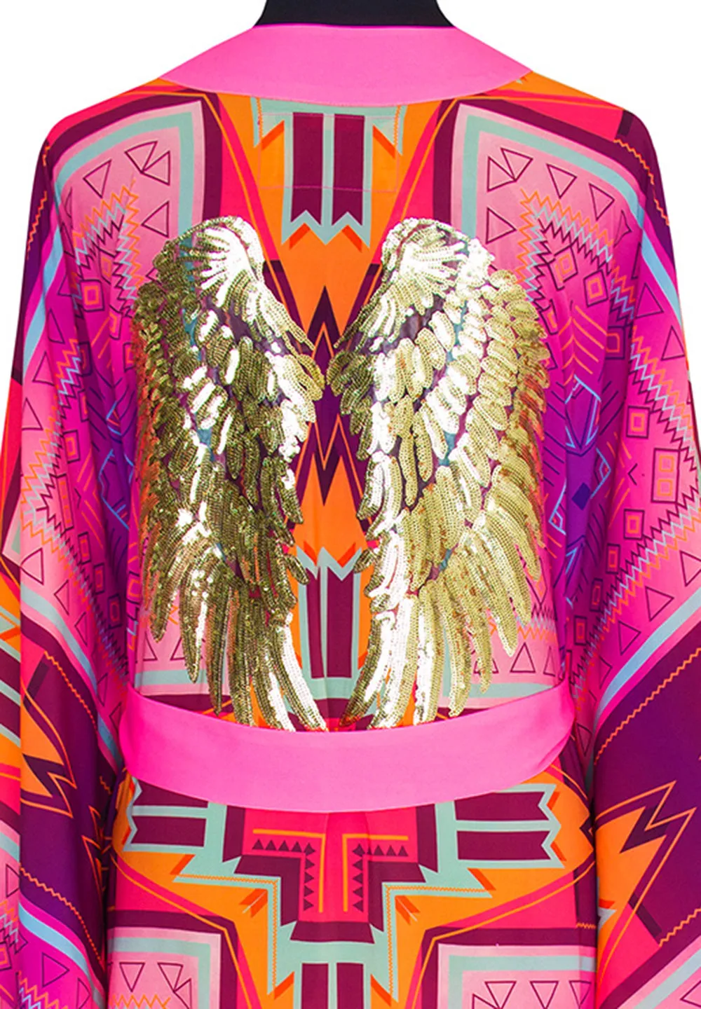 Tribal - Pink Kimono Wings (Neon Pink)