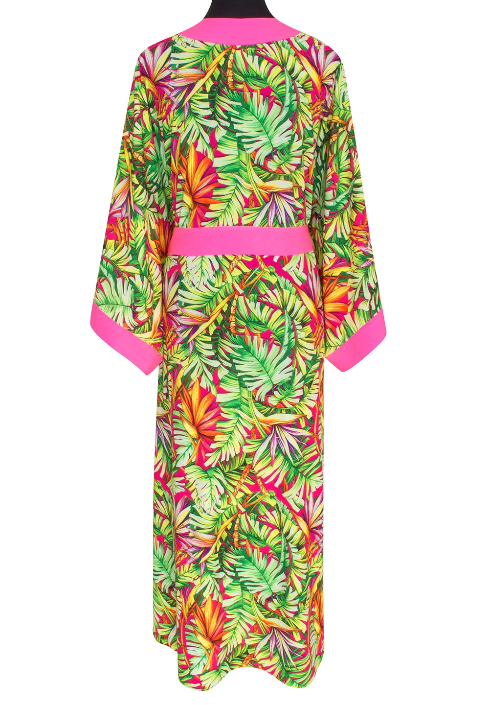 Tropics - Jungle Paradise Kimono (Neon Pink)