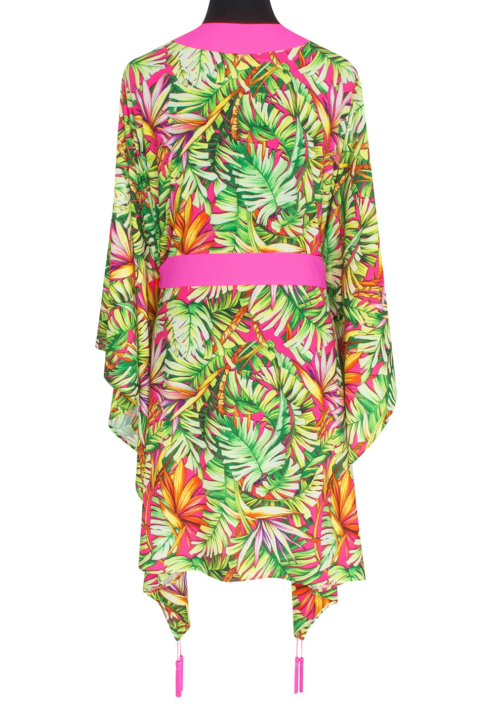 Tropics - Jungle Paradise Kimono (Neon Pink)