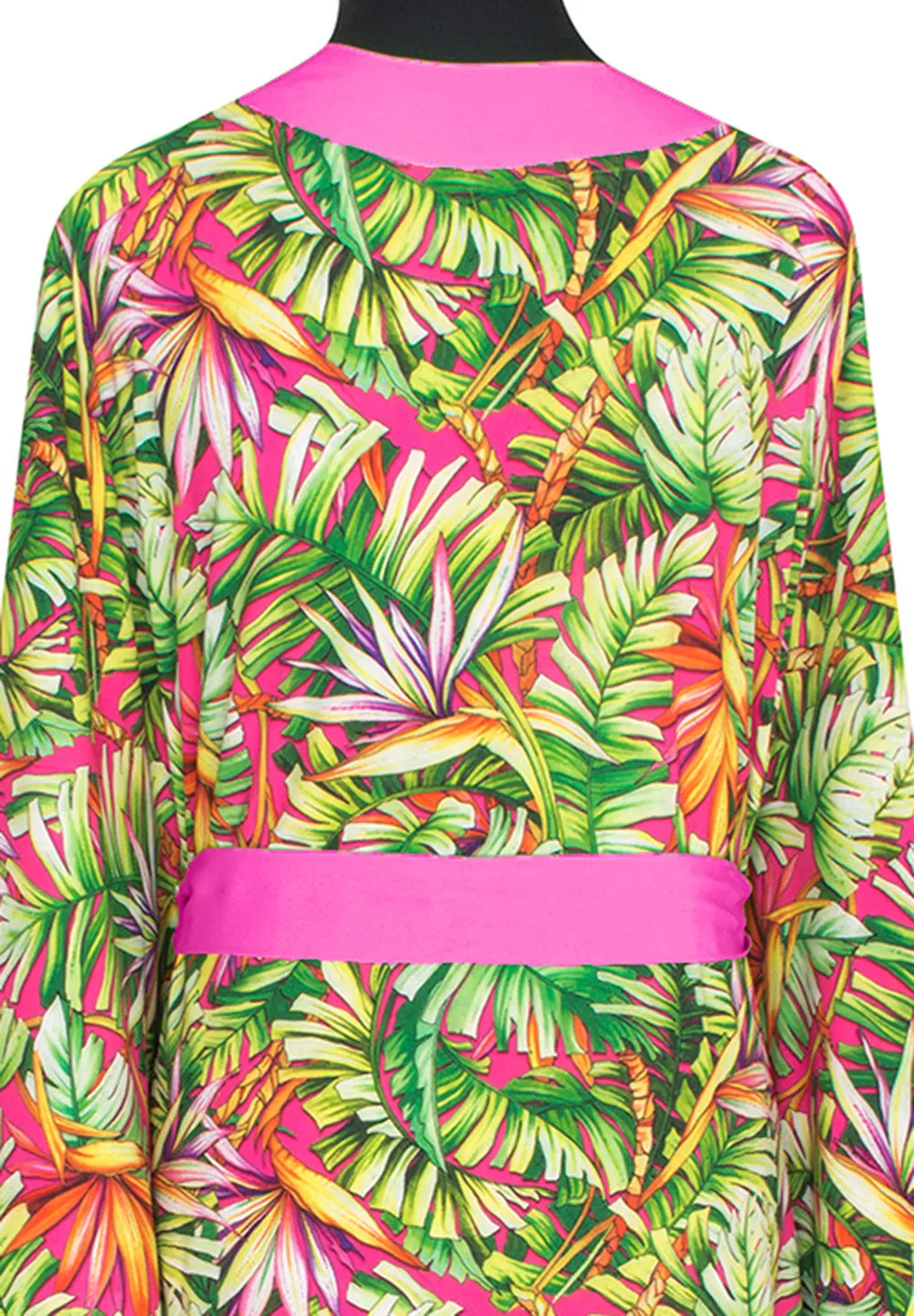 Tropics - Jungle Paradise Kimono (Neon Pink)