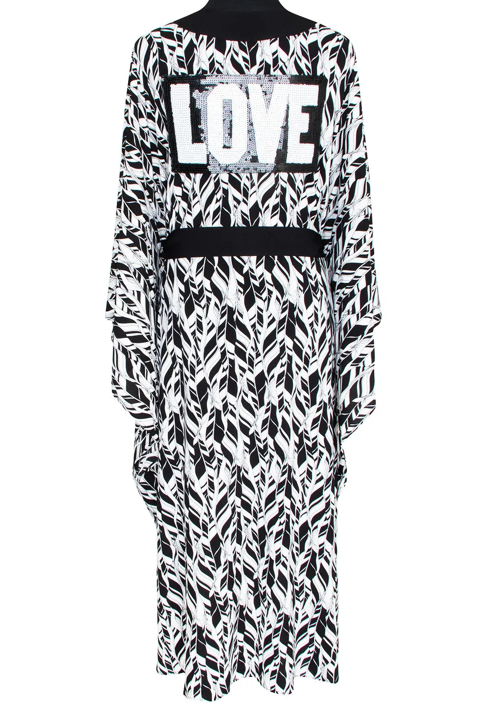Tulum – Feathers Kimono Love Black)