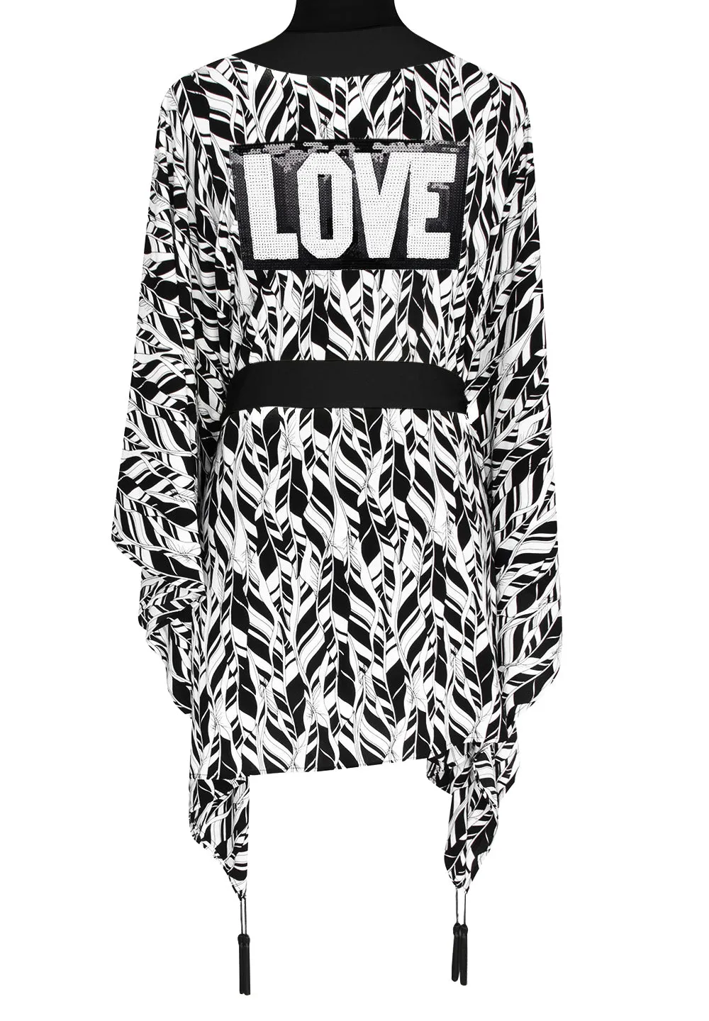 Tulum – Feathers Kimono Love Black)